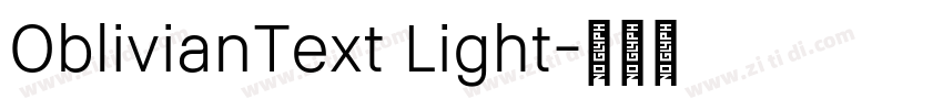 OblivianText Light字体转换 OblivianText Light字体转换